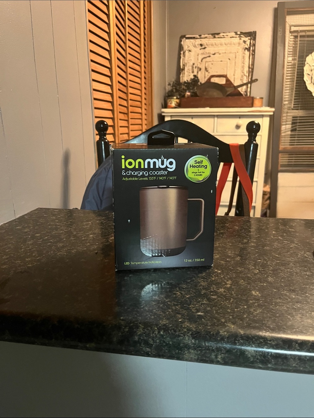 Self-Heating Coffee Mug with Charging Coaster - Gray